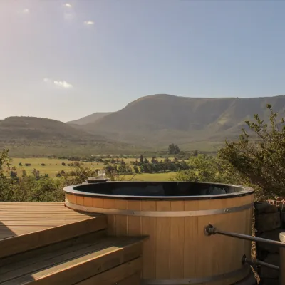 Built In Wood Fired Hot Tub By Prism Construction